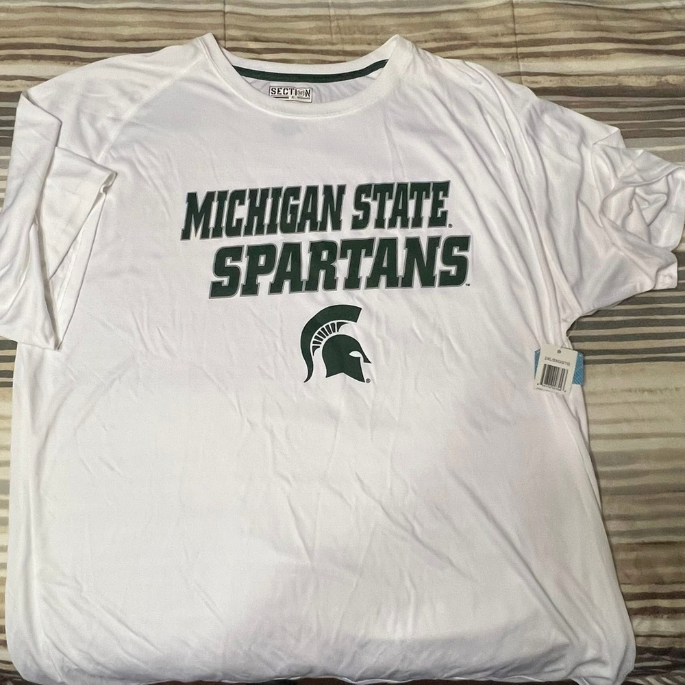 Russell Athletic Michigan State Spartans White Tee